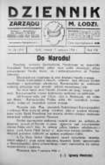 Dziennik Zarządu M. Łodzi 15 czerwiec 1926 nr 24