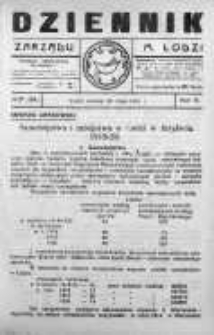 Dziennik Zarządu M. Łodzi 24 maj 1921 nr 21