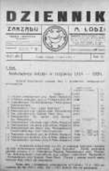 Dziennik Zarządu M. Łodzi 5 lipiec 1921 nr 27