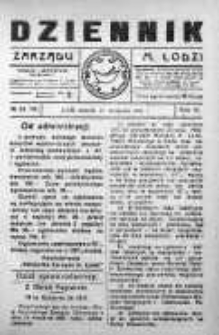 Dziennik Zarządu M. Łodzi 27 wrzesień 1921 nr 39