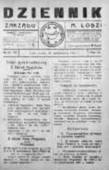 Dziennik Zarządu M. Łodzi 25 październik 1921 nr 43