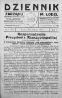 Dziennik Zarządu M. Łodzi 10 luty 1925 nr 6 (282)