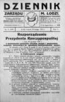 Dziennik Zarządu M. Łodzi 24 luty 1925 nr 8 (284)
