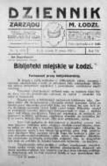 Dziennik Zarządu M. Łodzi 31 marzec 1925 nr 13 (288)