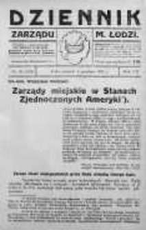 Dziennik Zarządu M. Łodzi 1 grudzień 1925 nr 48 (323)