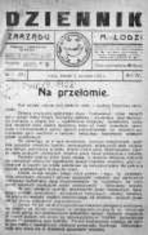 Dziennik Zarządu M. Łodzi 3 styczeń 1922 nr 1