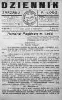 Dziennik Zarządu M. Łodzi 25 lipiec 1922 nr 30