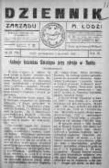Dziennik Zarządu M. Łodzi 4 wrzesień 1922 nr 37