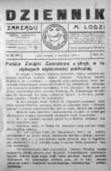Dziennik Zarządu M. Łodzi 12 wrzesień 1922 nr 38