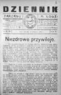 Dziennik Zarządu M. Łodzi 19 wrzesień 1922 nr 39