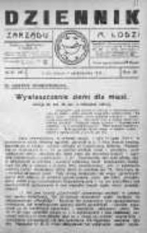 Dziennik Zarządu M. Łodzi 3 październik 1922 nr 41
