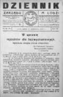 Dziennik Zarządu M. Łodzi 31 październik 1922 nr 45