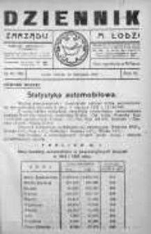 Dziennik Zarządu M. Łodzi 14 listopad 1922 nr 47