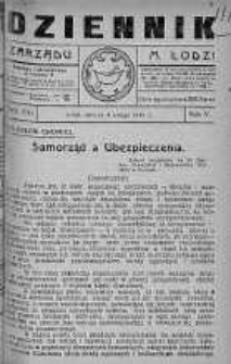 Dziennik Zarządu M. Łodzi 6 luty 1923 nr 6