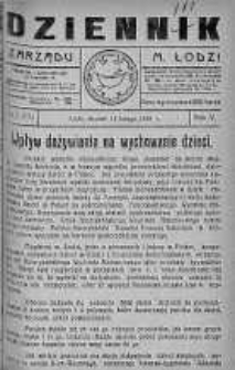 Dziennik Zarządu M. Łodzi 13 luty 1923 nr 7