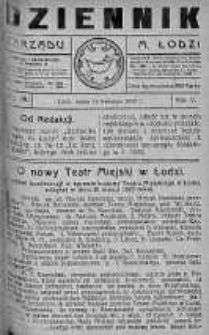 Dziennik Zarządu M. Łodzi 18 kwiecień 1923 nr 16