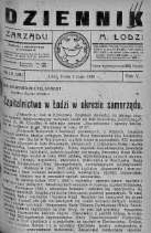 Dziennik Zarządu M. Łodzi 2 maj 1923 nr 18