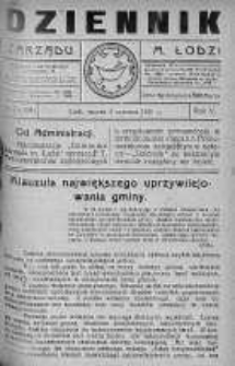 Dziennik Zarządu M. Łodzi 5 czerwiec 1923 nr 24
