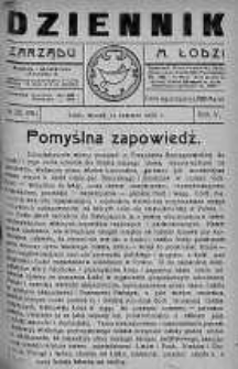 Dziennik Zarządu M. Łodzi 12 czerwiec 1923 nr 25