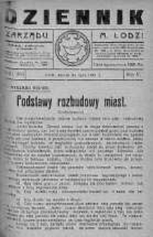 Dziennik Zarządu M. Łodzi 24 lipiec 1923 nr 31