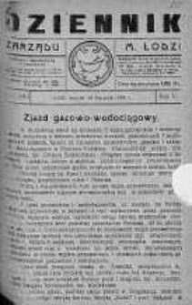 Dziennik Zarządu M. Łodzi 14 sierpień 1923 nr 34
