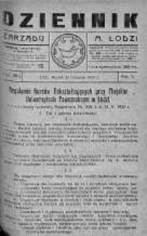 Dziennik Zarządu M. Łodzi 21 sierpień 1923 nr 35
