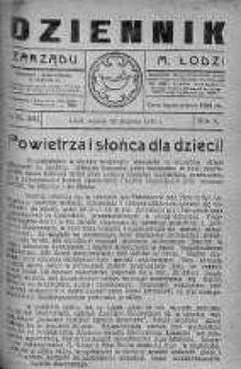 Dziennik Zarządu M. Łodzi 28 sierpień 1923 nr 36
