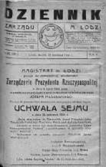 Dziennik Zarządu M. Łodzi 18 wrzesień 1923 nr 39