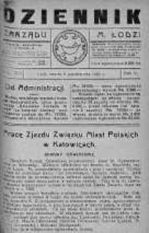 Dziennik Zarządu M. Łodzi 9 październik 1923 nr 42