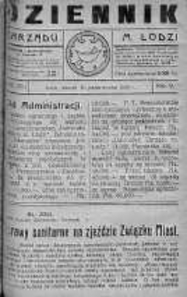 Dziennik Zarządu M. Łodzi 30 październik 1923 nr 45