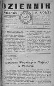 Dziennik Zarządu M. Łodzi 27 listopad 1923 nr 49