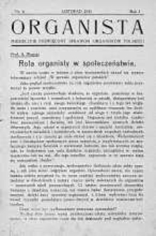 Organista. Kwartalnik Poświęcony Sprowom Organistów Polskich 1935 listopad nr 6