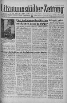 Litzmannstaedter Zeitung 12 październik 1944 nr 277