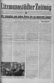 Litzmannstaedter Zeitung 28 październik 1944 nr 291