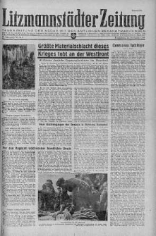 Litzmannstaedter Zeitung 23 listopad 1944 nr 313