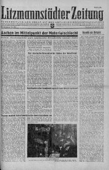 Litzmannstaedter Zeitung 3 grudzień 1944 nr 322