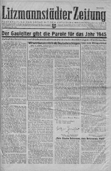 Litzmannstaedter Zeitung 31 grudzień 1944 nr 345