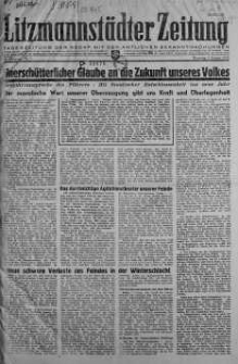 Litzmannstaedter Zeitung 2 styczeń 1945 nr 1