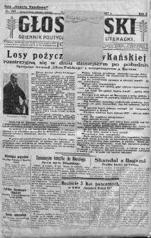 Głos Polski : dziennik polityczny, społeczny i literacki 1 październik 1927 nr 269