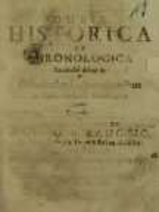 Dubia Historica Et Chronologica