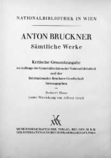 I Symphonie c-moll (Wiener und Linzer Fassung) : Partituren und Entwürfe mit Bericht