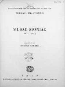 Musae Sioniae. T. 1, (1605)