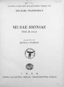 Musae Sioniae. T. 2, (1607)