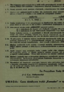 Zarządzenie Prezydium Rady Narodowej m. Poznania z dnia 25.III.1960 r. w sprawie zwalczania plagi szczurów na obszarze m. Poznania