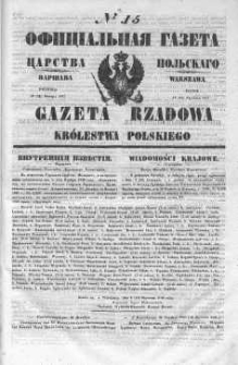 Gazeta Rządowa Królestwa Polskiego 1847 I, No 15