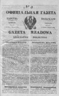 Gazeta Rządowa Królestwa Polskiego 1843 I, No 3