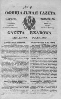 Gazeta Rządowa Królestwa Polskiego 1843 I, No 8
