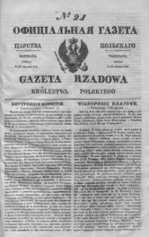 Gazeta Rządowa Królestwa Polskiego 1843 I, No 21