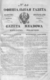 Gazeta Rządowa Królestwa Polskiego 1843 I, No 35