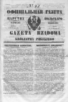 Gazeta Rządowa Królestwa Polskiego 1847 I, No 21